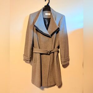 Calvin Klein Gray Trench Coat
